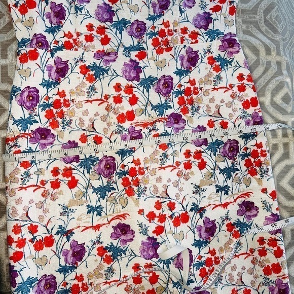 Ann Taylor Sheath Dress 4P Summer Wildflower Floral Sleeveless Party Cocktail - Picture 6 of 11
